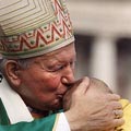 Pope kissing baby